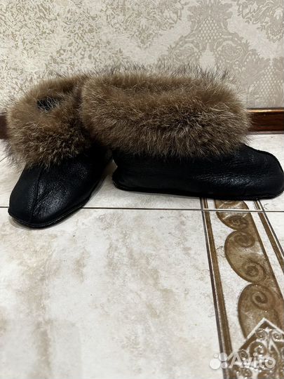 Высокие мужские домашние тапочки 43 размер