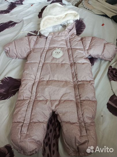 Зимний комбинезон для девочки 68