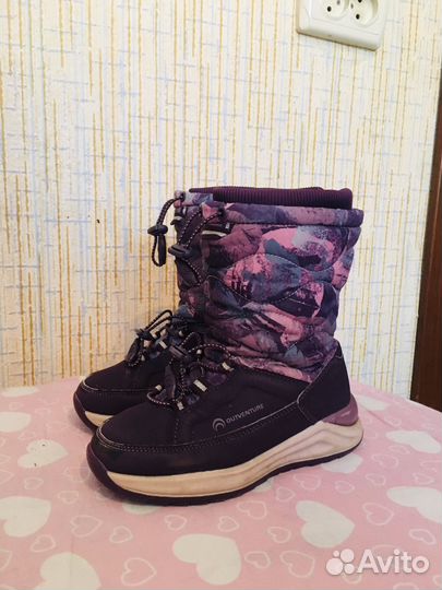 Сапоги зимние для девочки 30 размер, фирлетовые