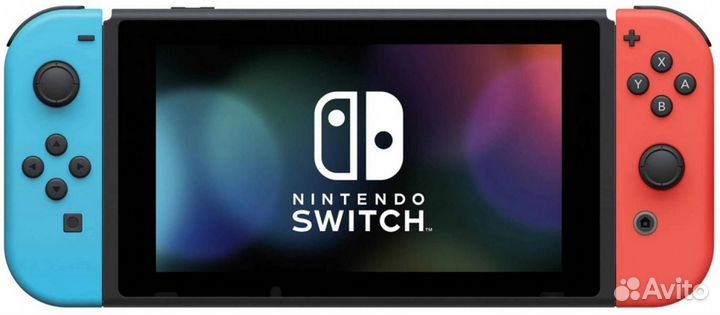 Nintendo Switch rev.2 32 гб, неоновый синий/неонов