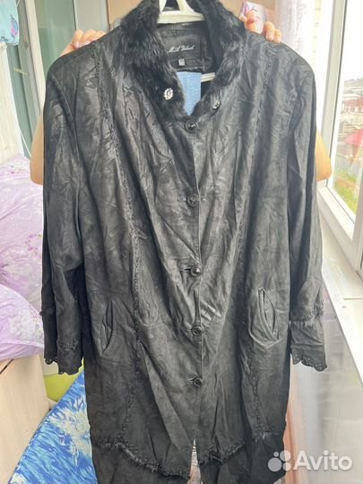 Кожаный плащ