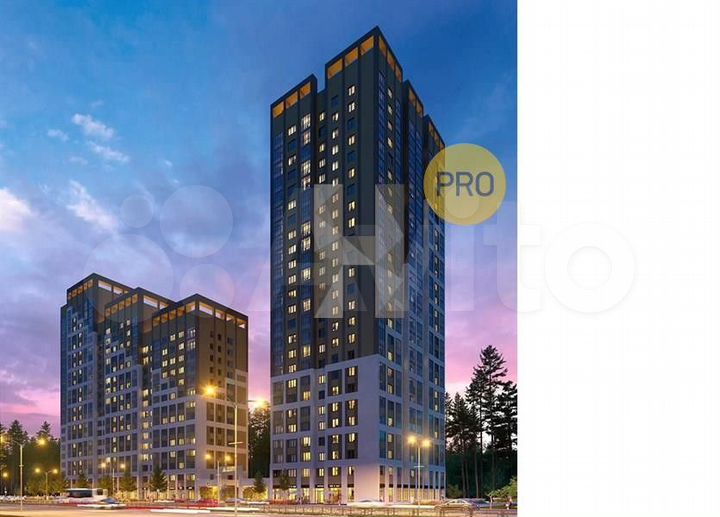 2-к. квартира, 58,1 м², 10/21 эт.