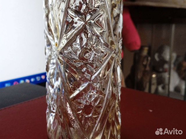 Хрустальный флакон от духов. Винтаж