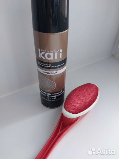 Спрей для обуви + щётка