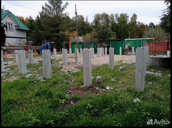 Жб сваи бетонные, любые строения