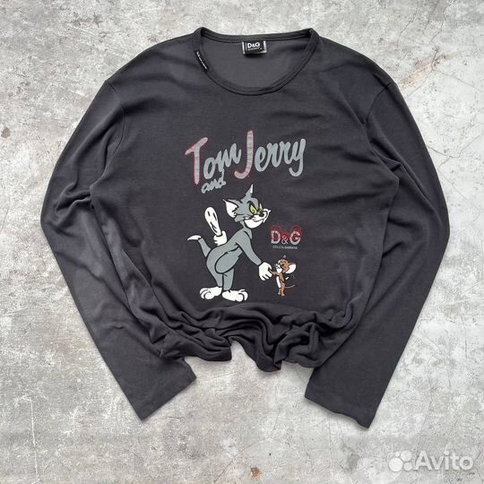 Лонгслив Dolce&Gabbana Tom Jerry винтаж y2k