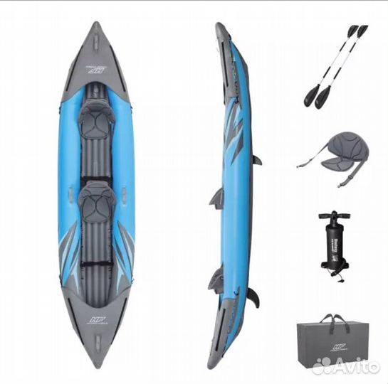 Надувная байдарка 382x94х42см Bestway 65144