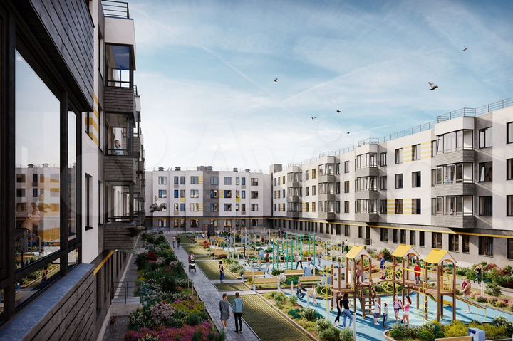 2-к. квартира, 50,9 м², 1/4 эт.