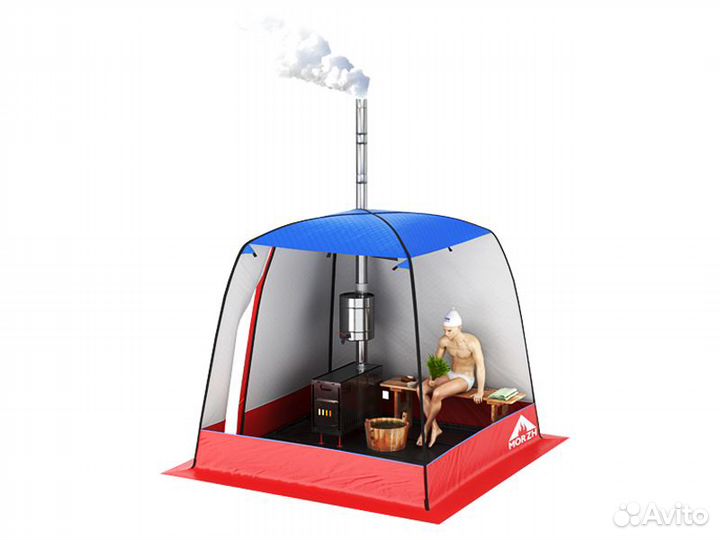 Мобильная баня, зимняя палатка