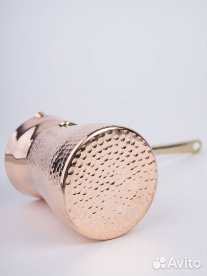 Премиум турка для кофе, 225мл, Серебро, кованная