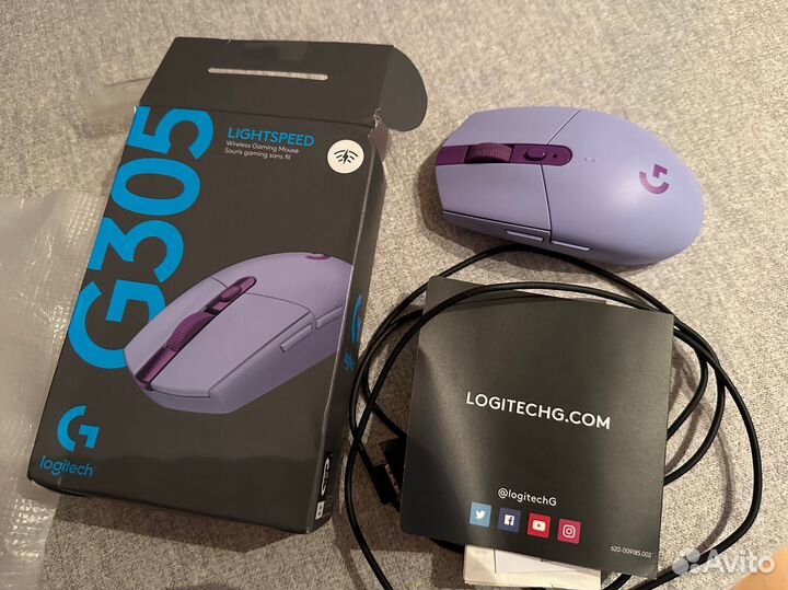 Беспроводная мышь Logitech G305 Lilac