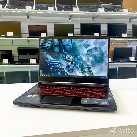 Игровой ноутбук MSI i7/GTX1660TI/16RAM