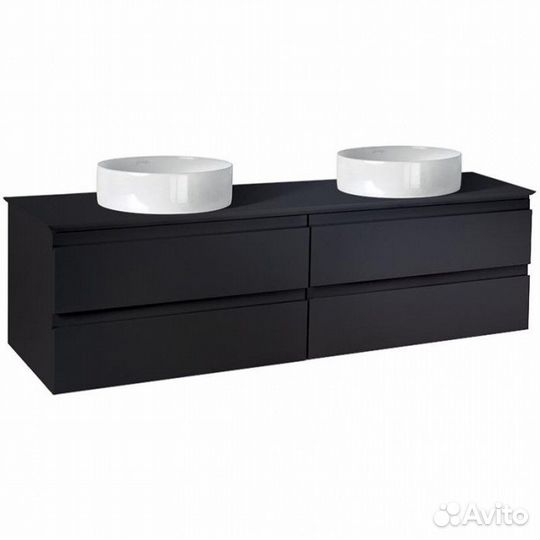 Мебель для ванной Jacob Delafon Madeleine 120 EB2085-J53 черная матовая