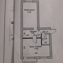 2-к. квартира, 47,1 м², 4/5 эт.