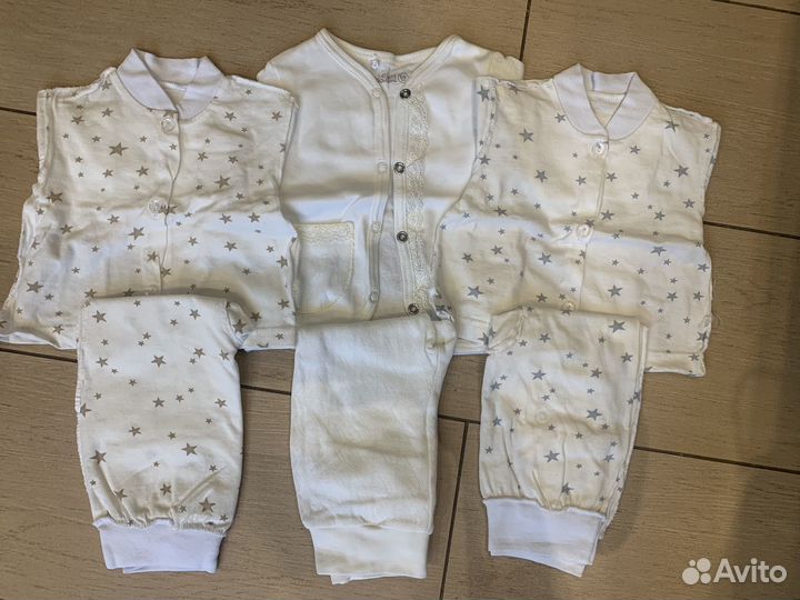 Боди для девочки пакетом 68