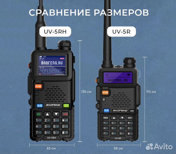 Рация Baofeng UV-5RH 10W