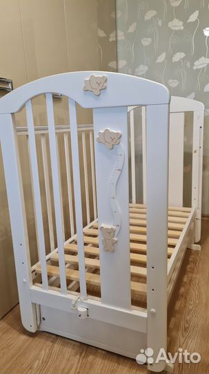 Детская маятниковая кроватка (Можга,Красная звезда