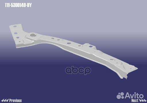 Панель опорная фары левой металл T115300140DY C