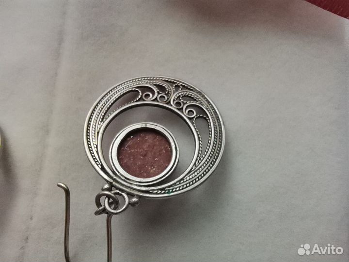 Серьги с авантюрином
