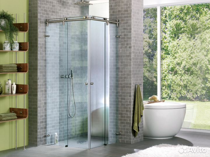 Душевая из стекла под ключ