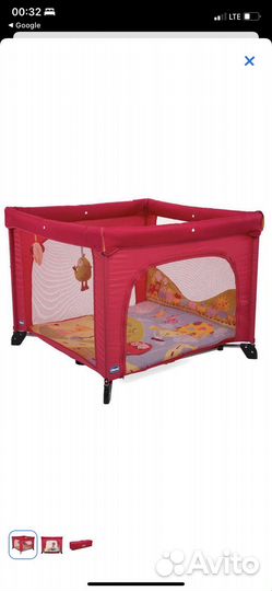 Детская кровать манеж chicco