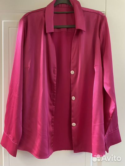 Атласная рубашка