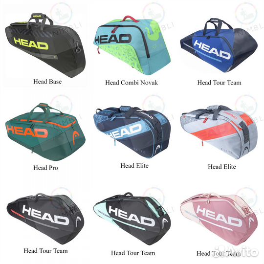 Теннисные сумки для ракеток и рюкзак Babolat, Head