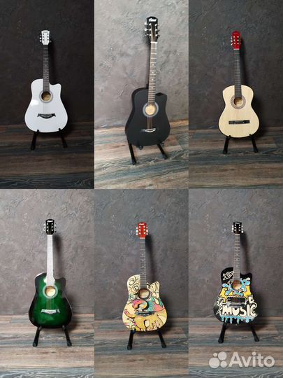 Гитара+комплект 7 в 1