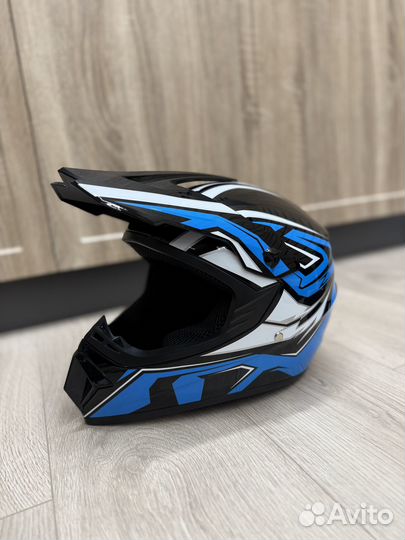 Шлем эндуро мотокросс + очки, перчатки, балаклава