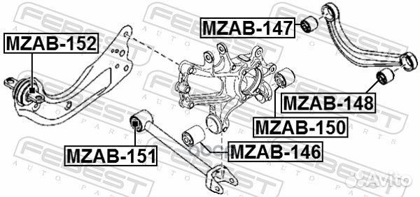 Сайлентблок тяги Tiguan mzab147 Febest