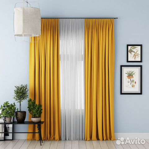 Шторы готовые канвас