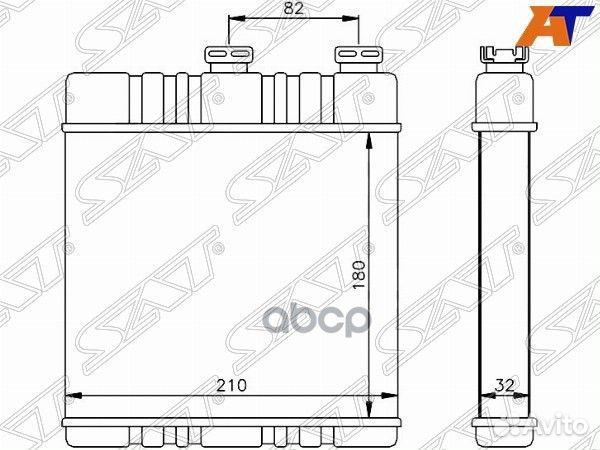 Радиатор отопителя салона opel astra G 98/ZAF