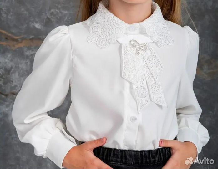 Школьная форма сарафан для девочки 134 синяя