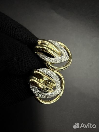 Золотые серьги 585