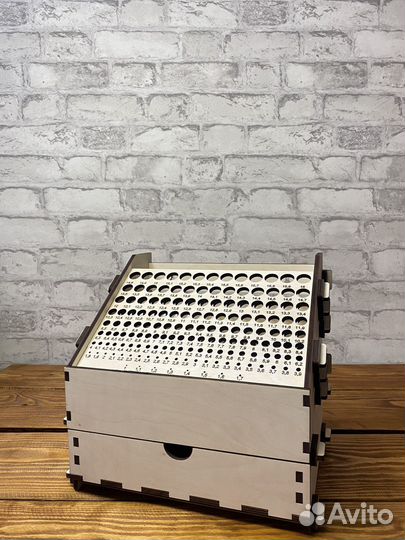 Подставка под сверла с ящиком (от 1мм до 16мм шаг