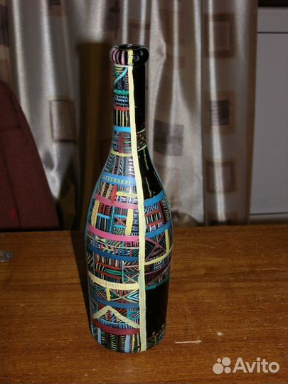 Бутылка декорированная