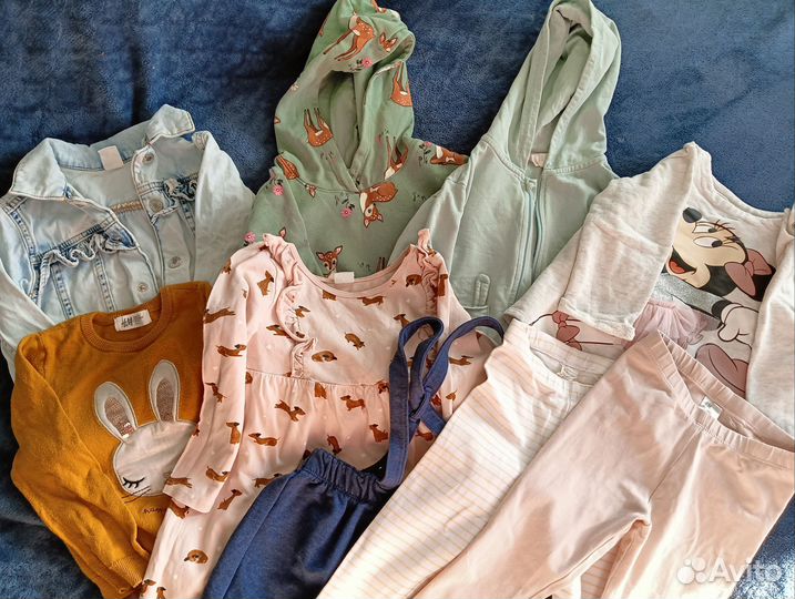 Вещи пакетом для девочки H&M 92