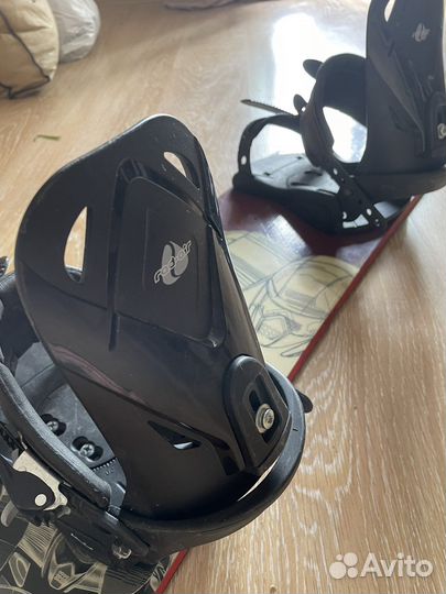 Сноуборд с креплениями 135см Kemper