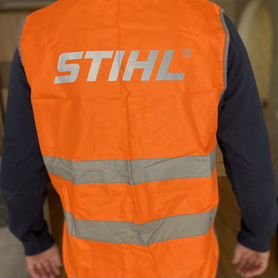 Жилет сигнальный с логотипом Stihl