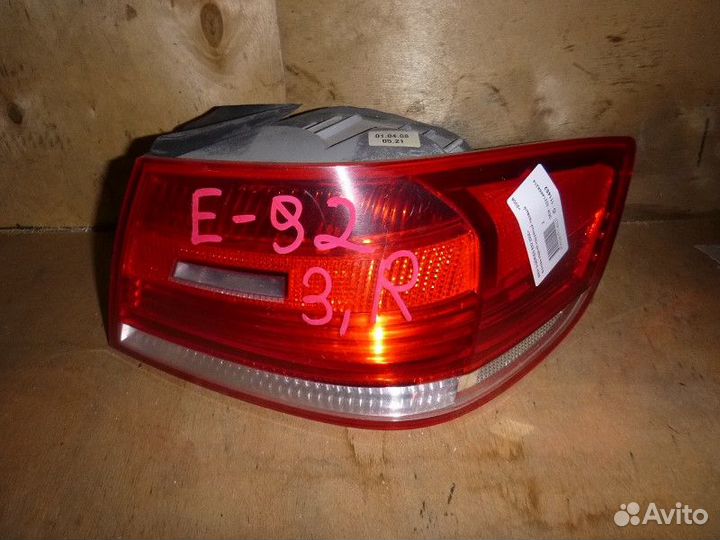 Фонарь задний наружный правый BMW E92 2006