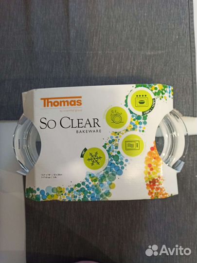 Кастрюля-Утятница. Стекло. Новая. 3л. Thomas
