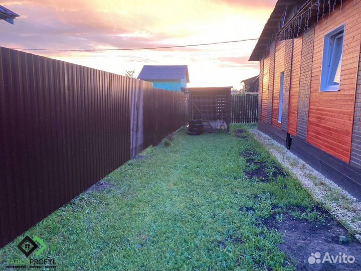 Заборы из профнастила / Заборы под ключ