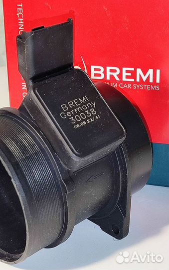 Датчик массового расхода воздуха Bremi 30038 Пежо