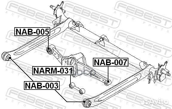 Сайлентблок NAB-003 NAB-003 Febest