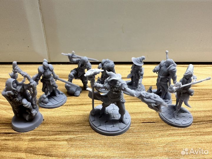 Комплект 8 фигурок для днд (Dungeons & Dragons)