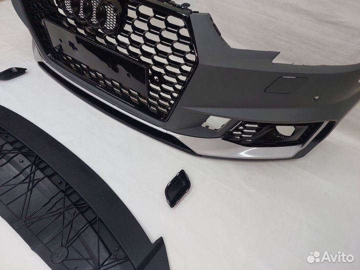 Audi a4 b9 передний бампер рс4 стиль