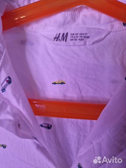 Рубашки hm на мальчика от 122см