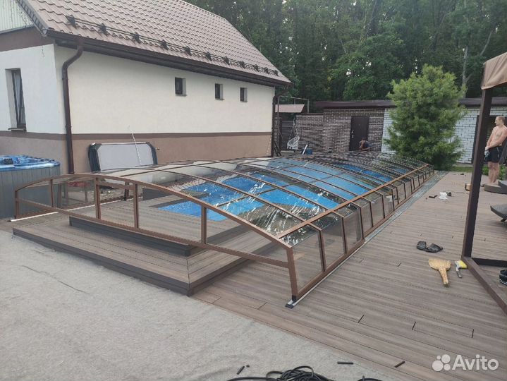 Павильон для бассейна 4,0*8,3 монолитный