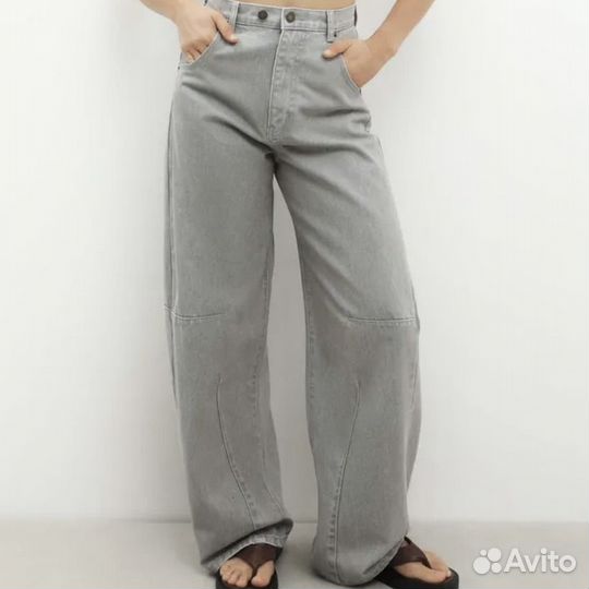 Джинсы женские широкие