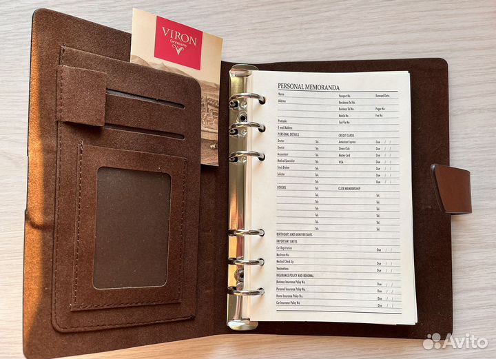 Ежедневник подарочный на кольцах не датированный